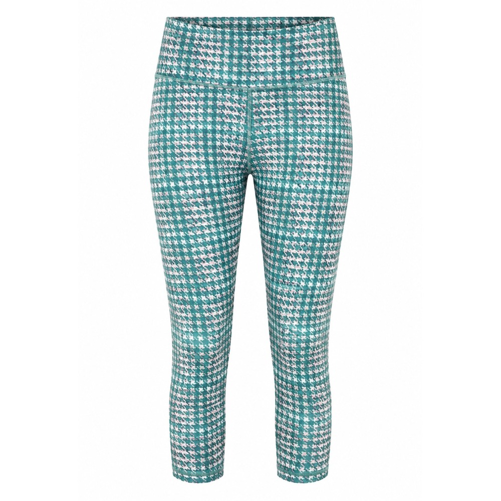 Fabletics powerhold Houndstooth capri leggings Medium yoga Workout activewear‎